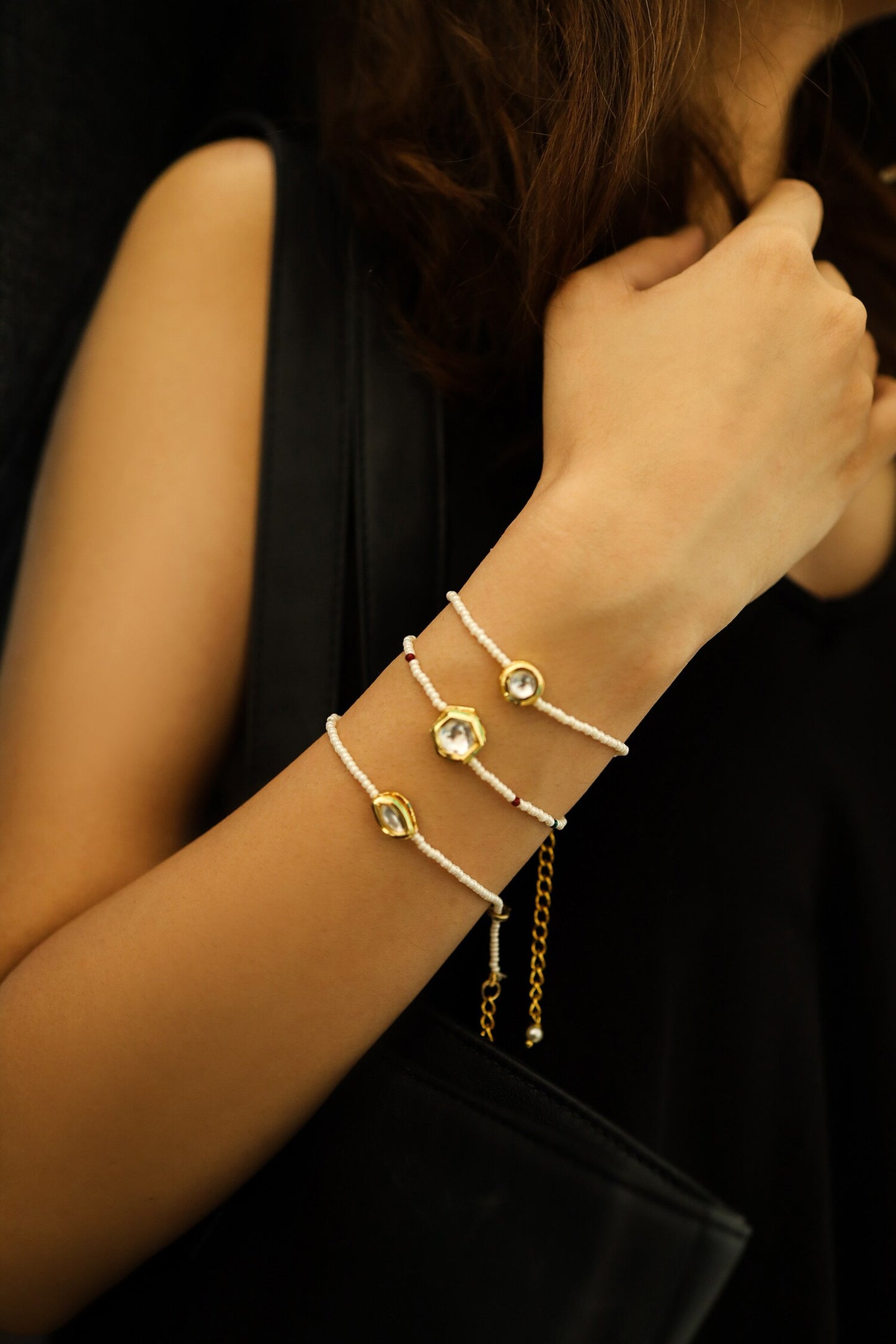 Pearl Embellished Bracelet - Single Pc 