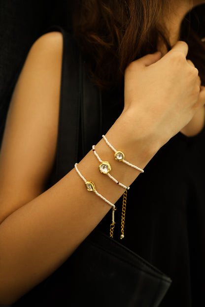 Pearl Embellished Bracelet - Single Pc 