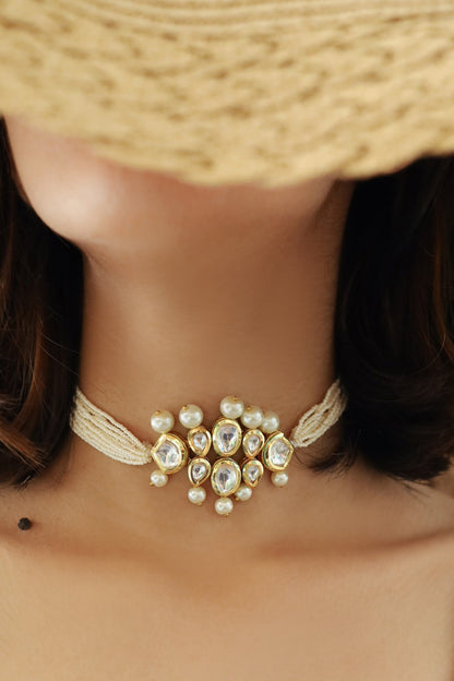 Kundan Pearl Multi-Chain Choker 
