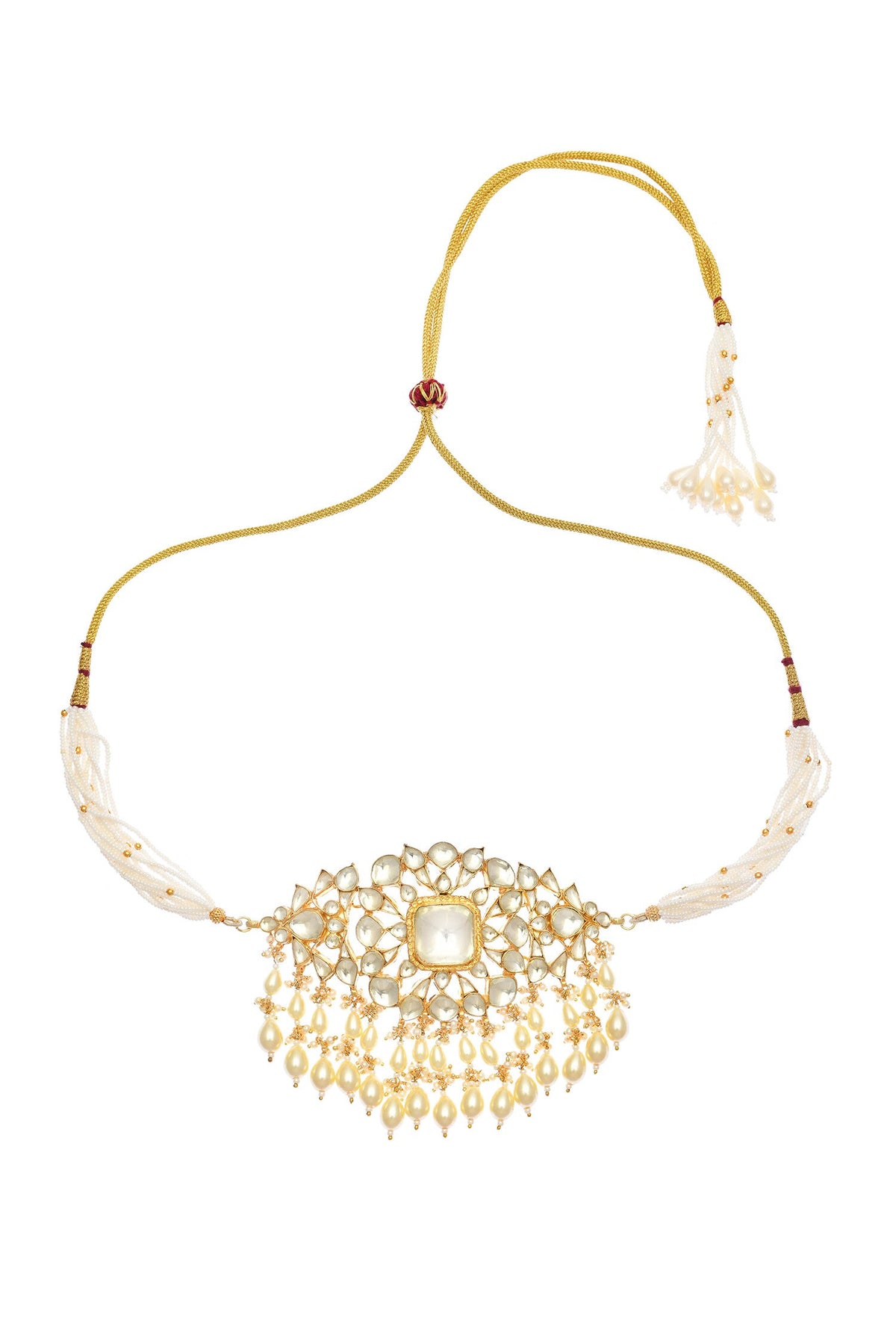 Chandramani Kundan Embellished Necklace Set 