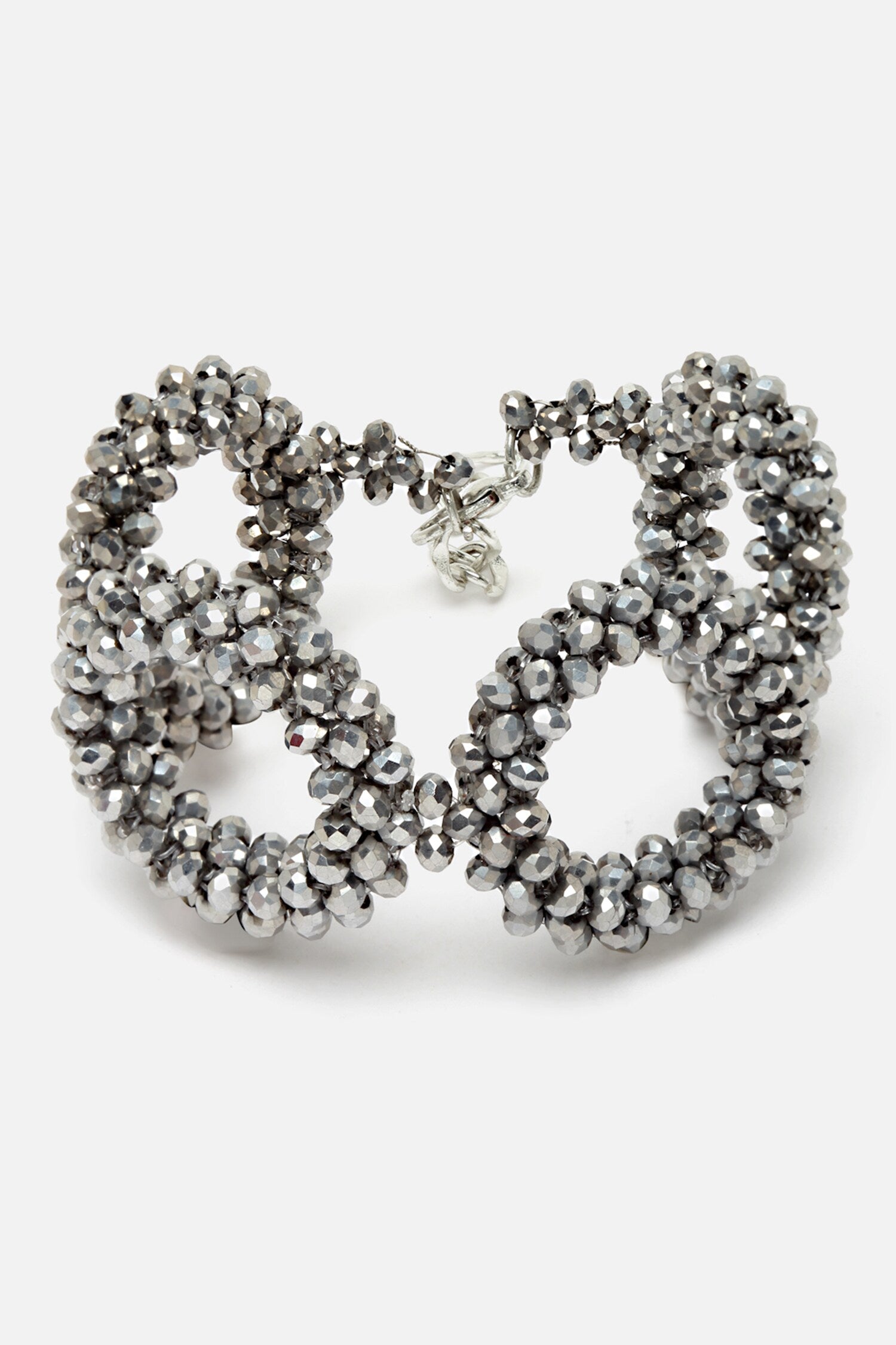 Crystal Bead Embellished Loop Bracelet 