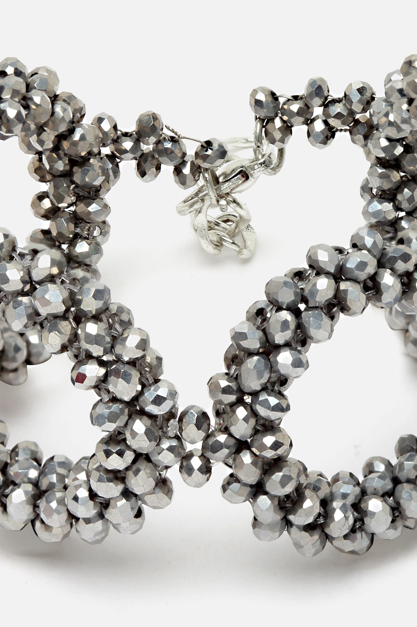 Crystal Bead Embellished Loop Bracelet 
