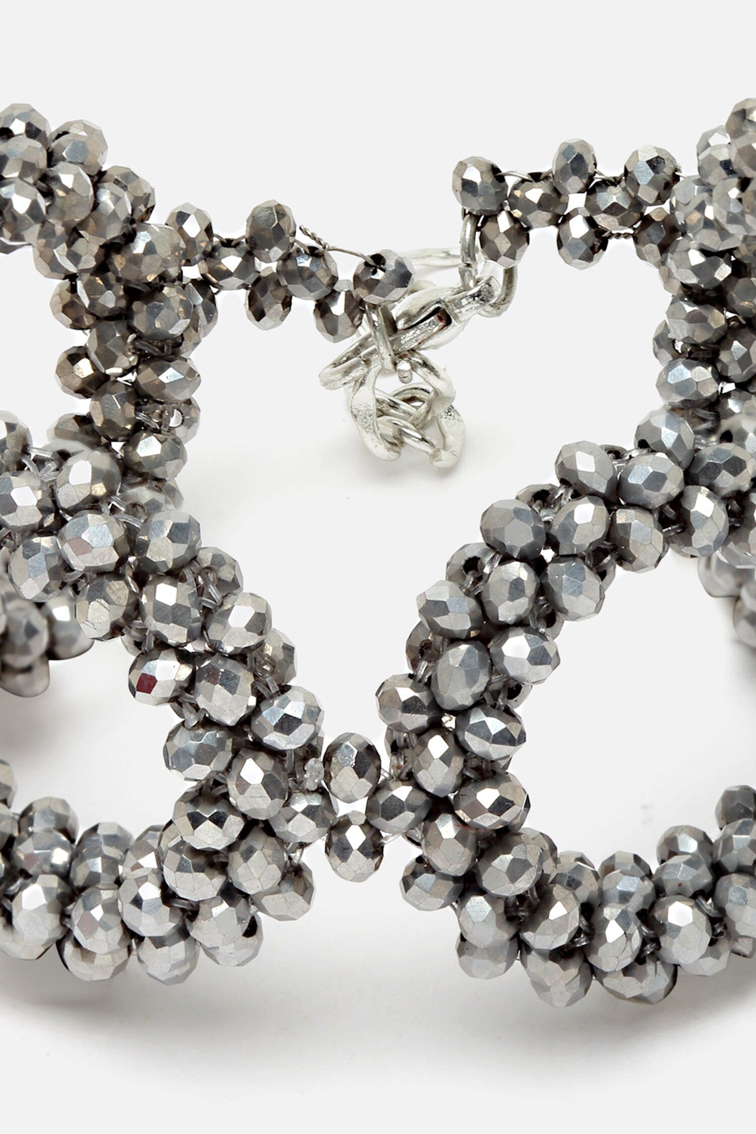 Crystal Bead Embellished Loop Bracelet 