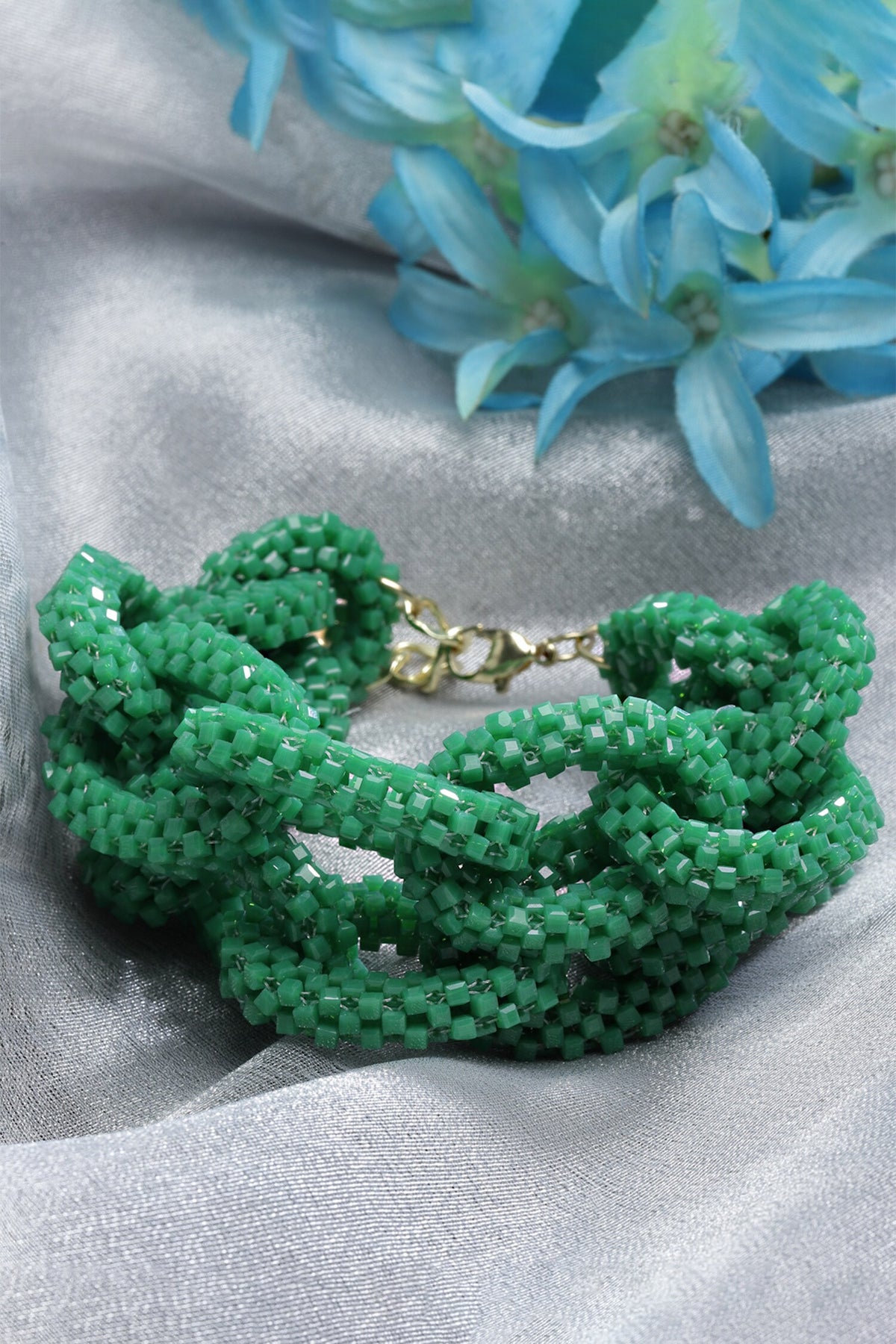 Twisted Bead Embellished Bracelet 