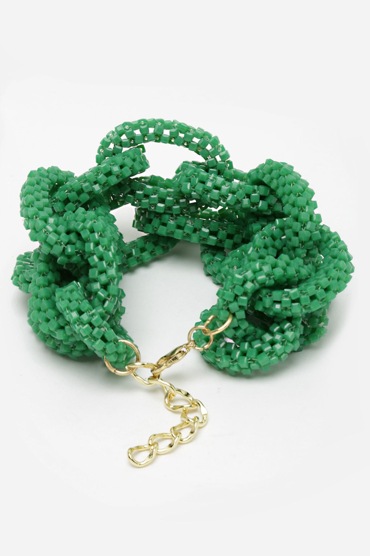 Twisted Bead Embellished Bracelet 