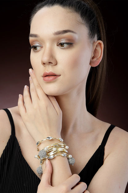 Multi Row Crystal Bracelet 