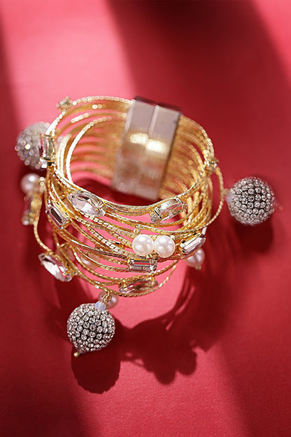 Multi Row Crystal Bracelet 