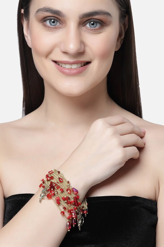 Charmed Multi Row Chain Bracelet 