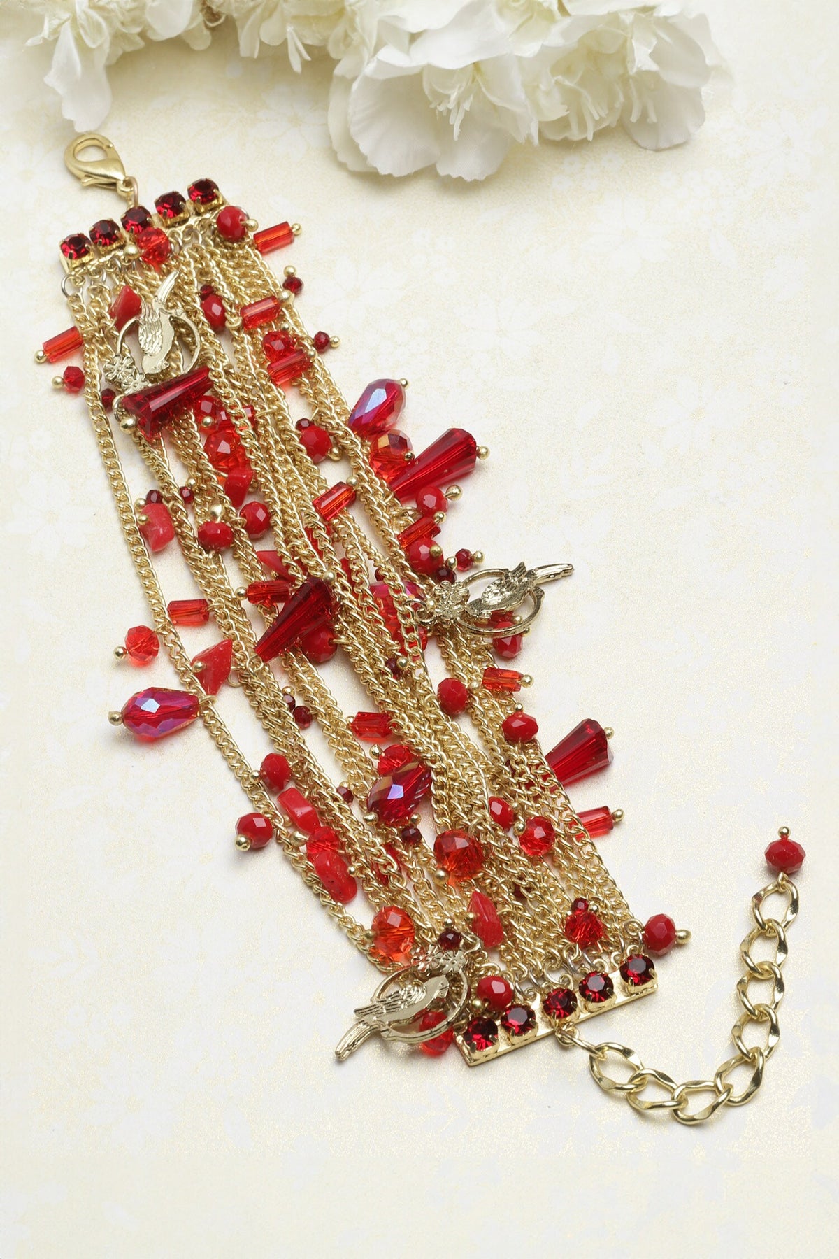 Charmed Multi Row Chain Bracelet 