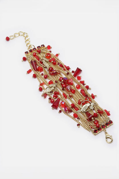 Charmed Multi Row Chain Bracelet 