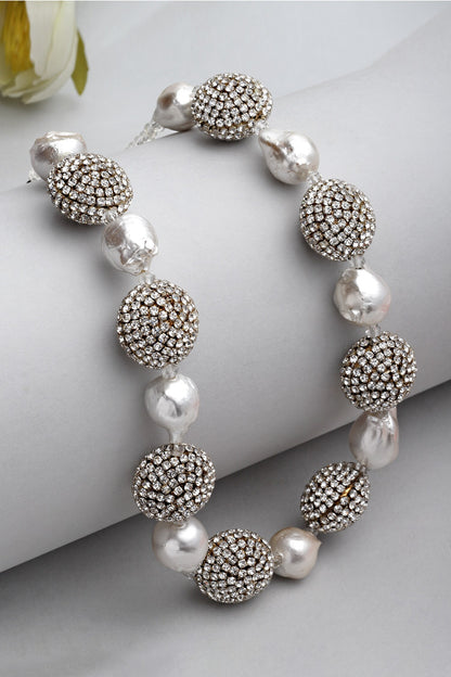 Crystal Embellished Necklace 