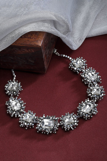 Celestial Sparkle Bead Embellished Choker 