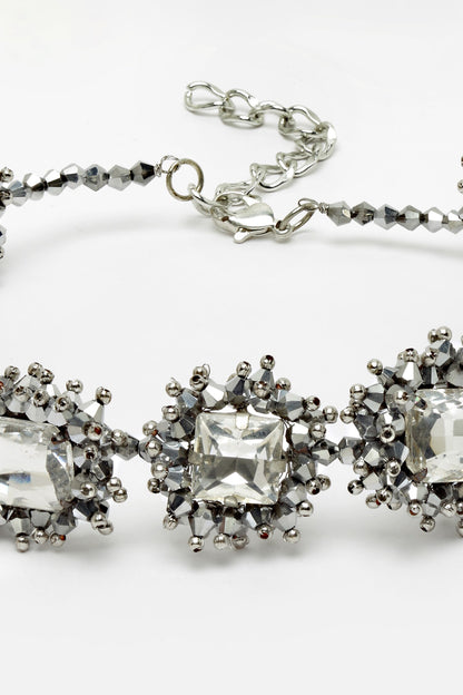 Celestial Sparkle Bead Embellished Choker 