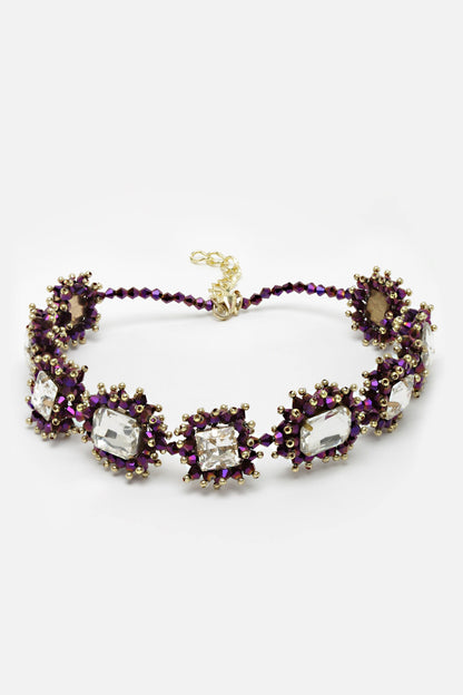 Celestial Sparkle Bead Studded Choker 