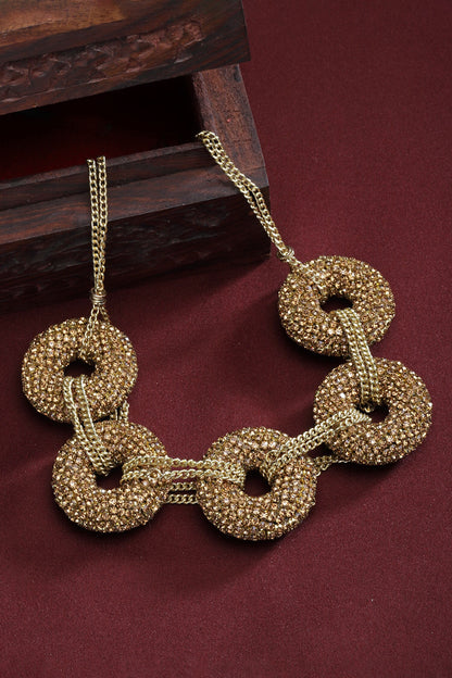 Dazzling Donut Shaped Choker 