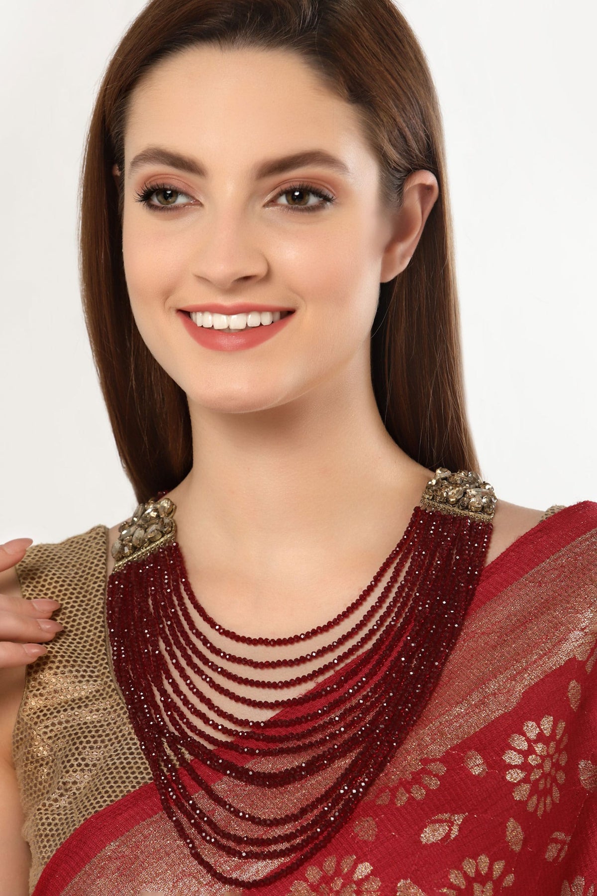 Bead Embellished Necklace 