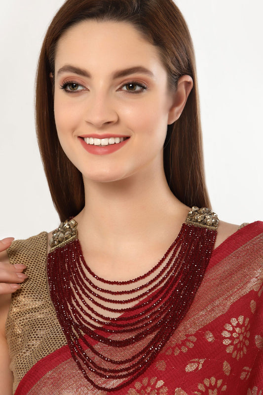 Bead Embellished Necklace 