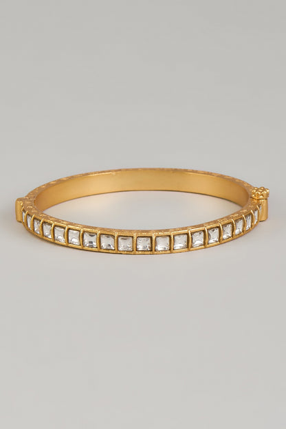 Quad Kundan Stone Embellished Bangle 