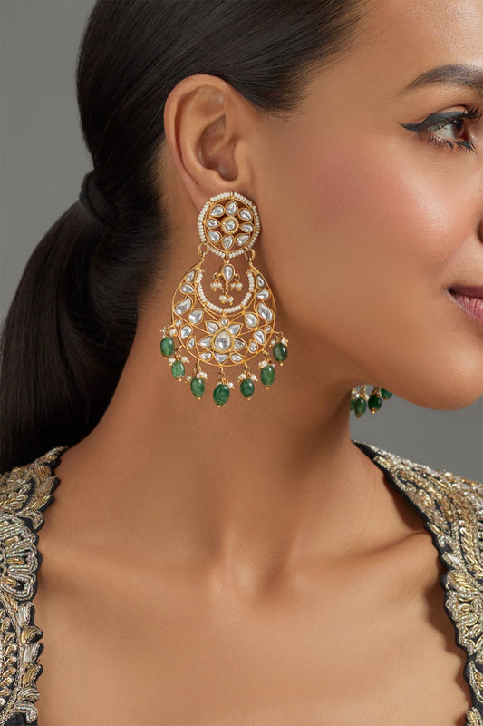 Padma Kundan Embellished Chandbalis 