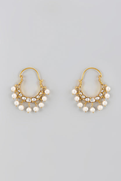 Kundan Stone Embellished Chandbalis 