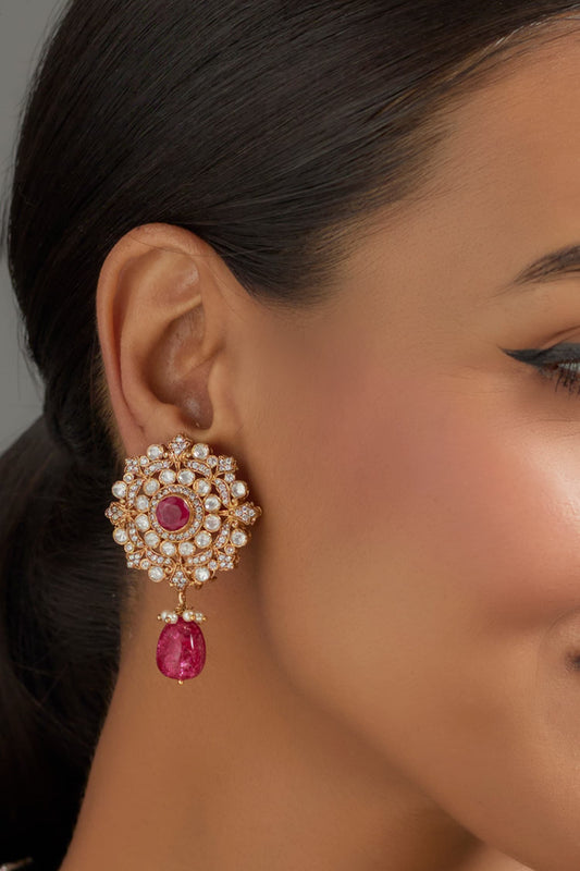 Mandala Bloom Drop Earrings 