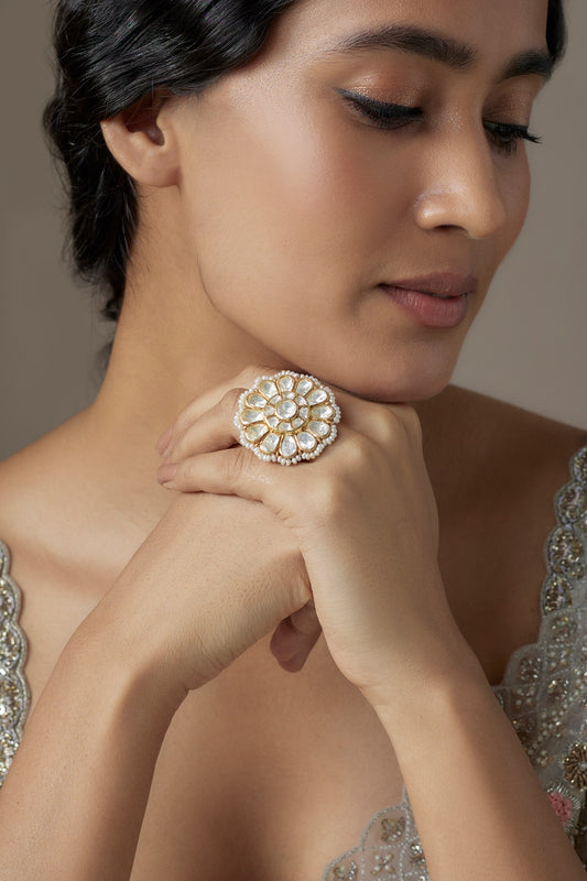 Pearl Embellished Ring 