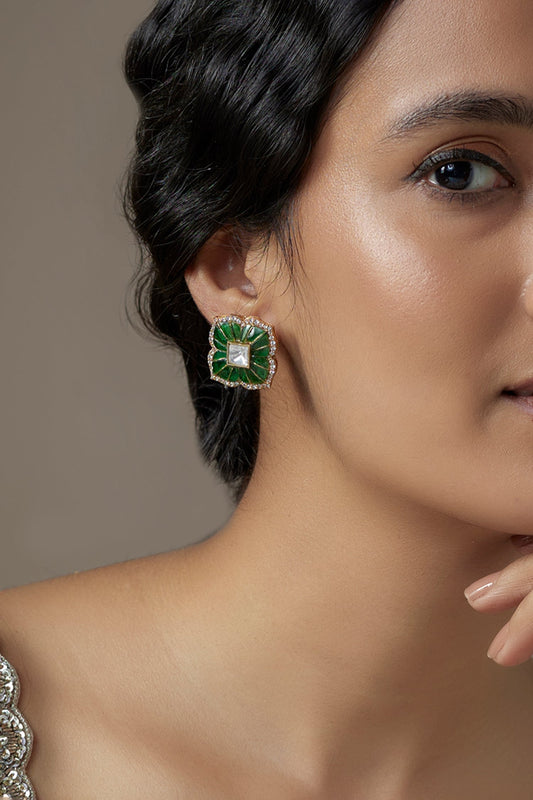 Floral Shaped Cutwork Studs 