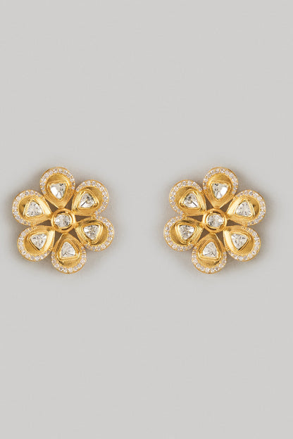 Flower Shaped Stud Earrings 