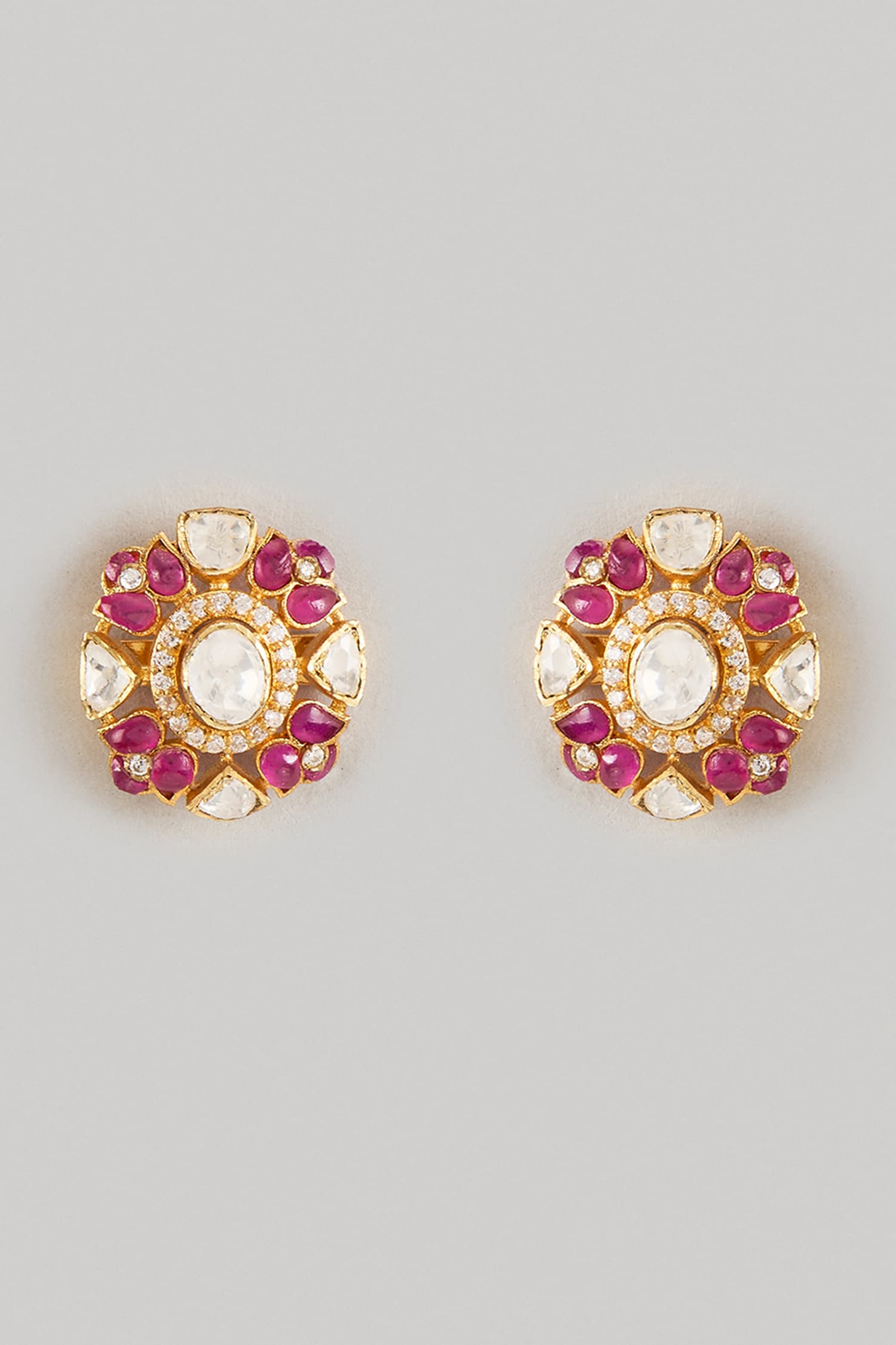 Cubic Zirconia Embellished Earrings 
