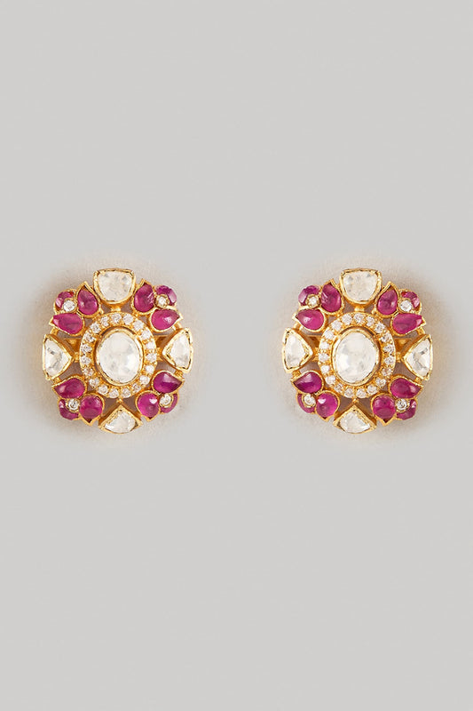 Cubic Zirconia Embellished Earrings 