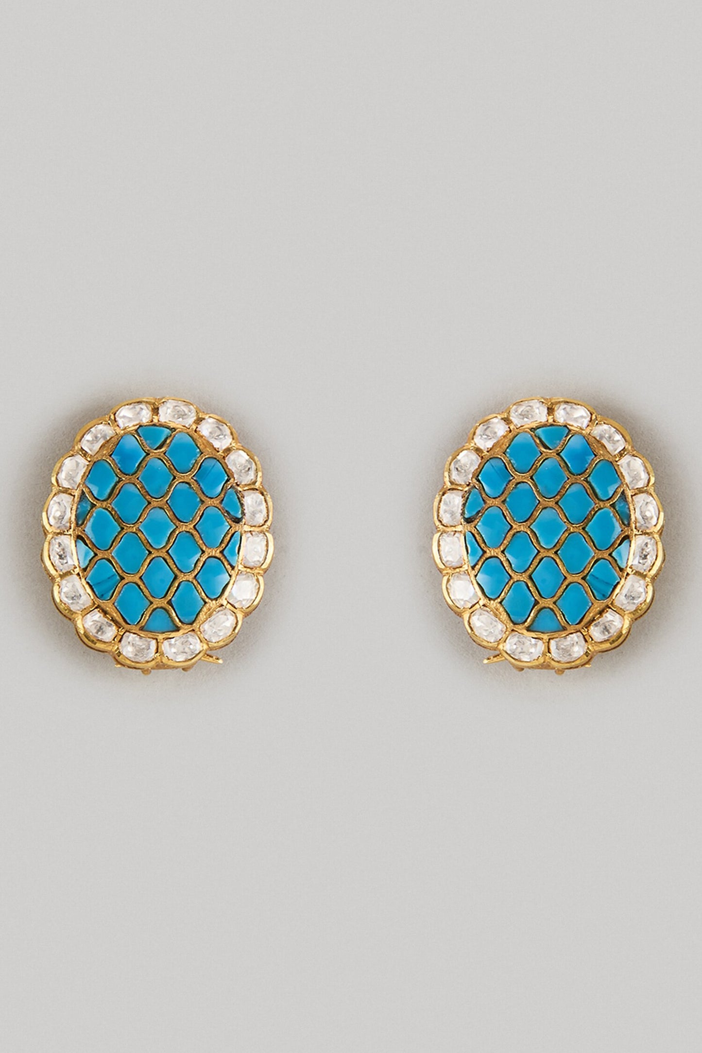 Semi Precious Stone Embellished Studs 