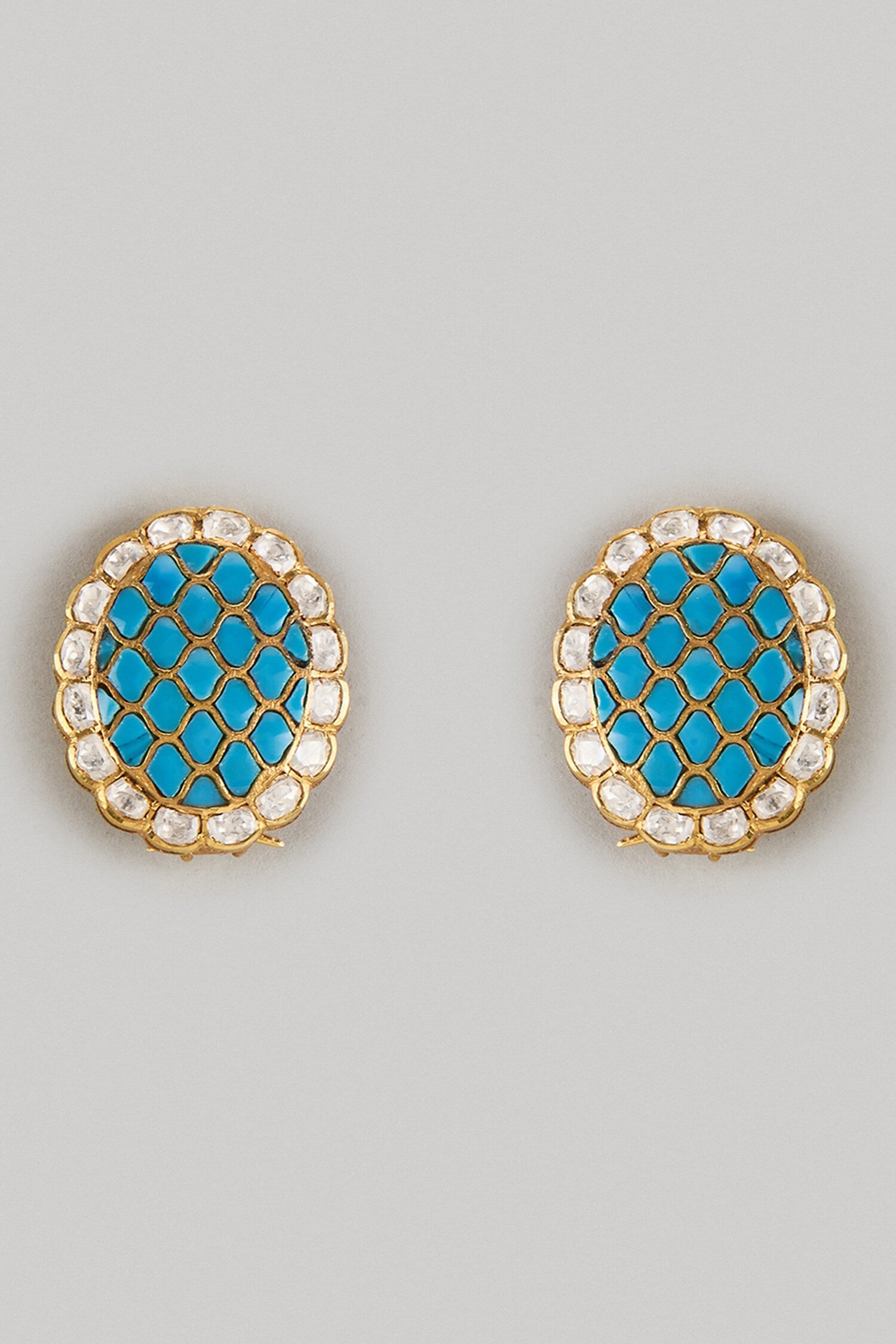 Semi Precious Stone Embellished Studs 