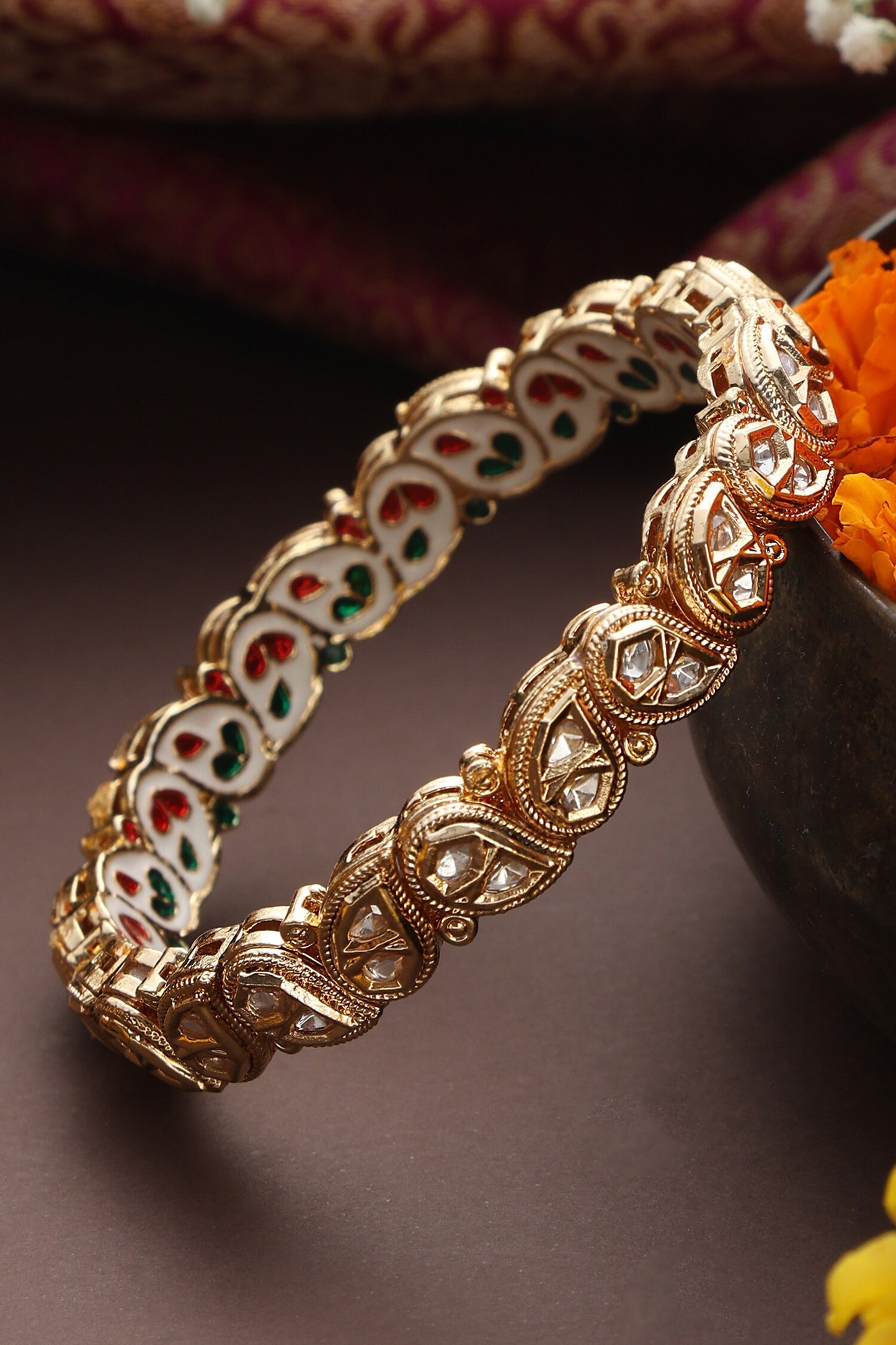 Kundan Embellished Bangle 