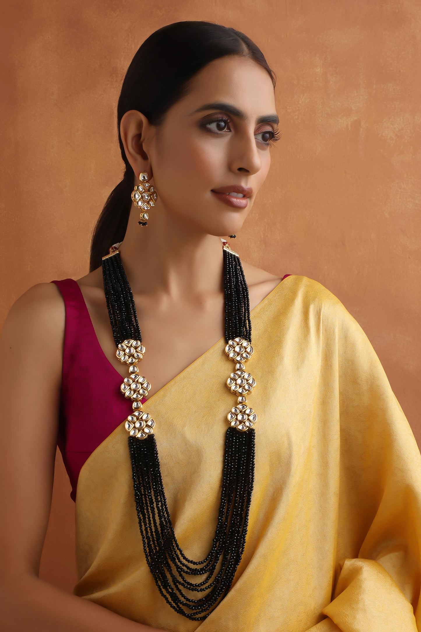 Beaded Layered Necklace Set 