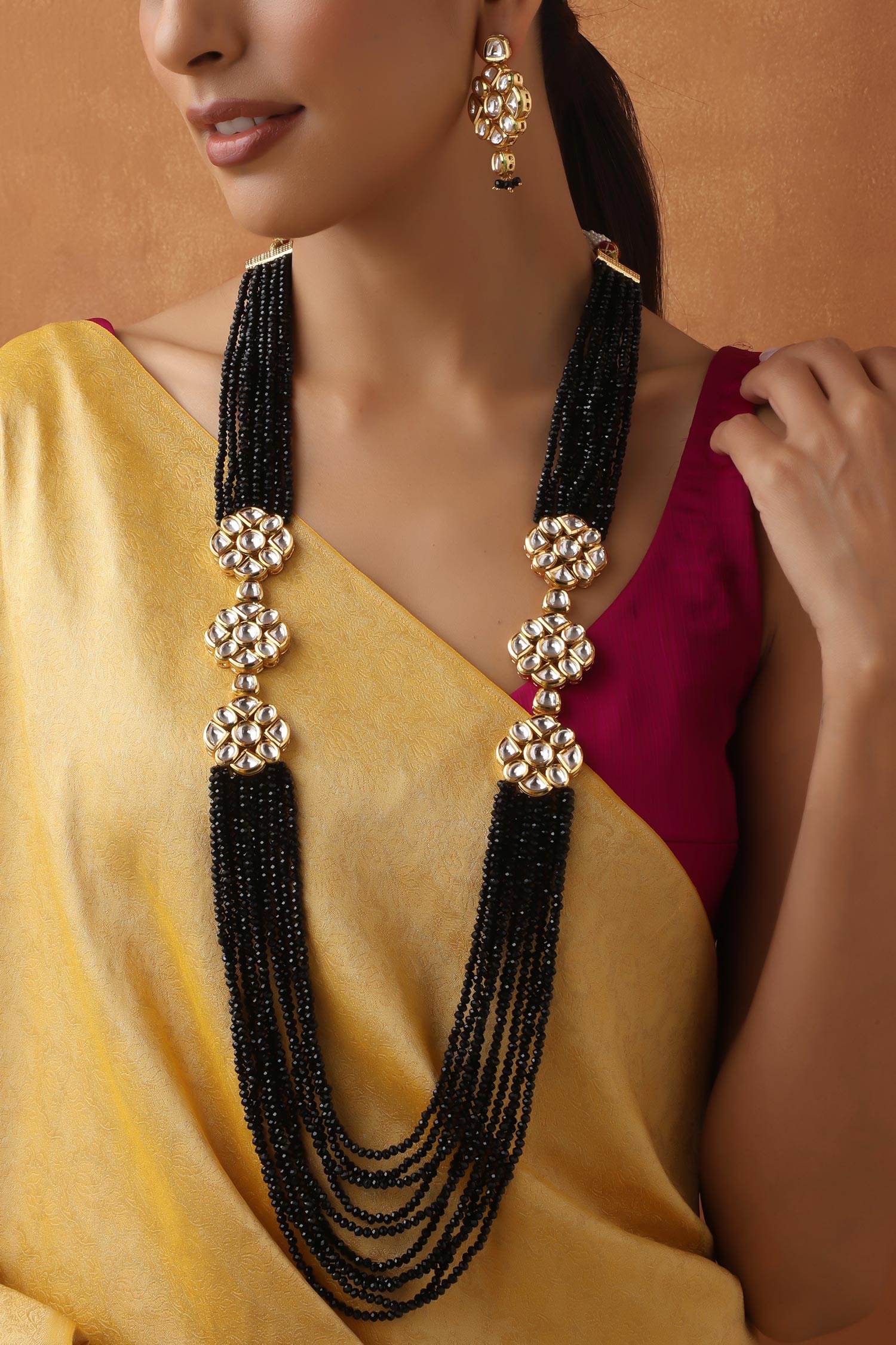 Beaded Layered Necklace Set 