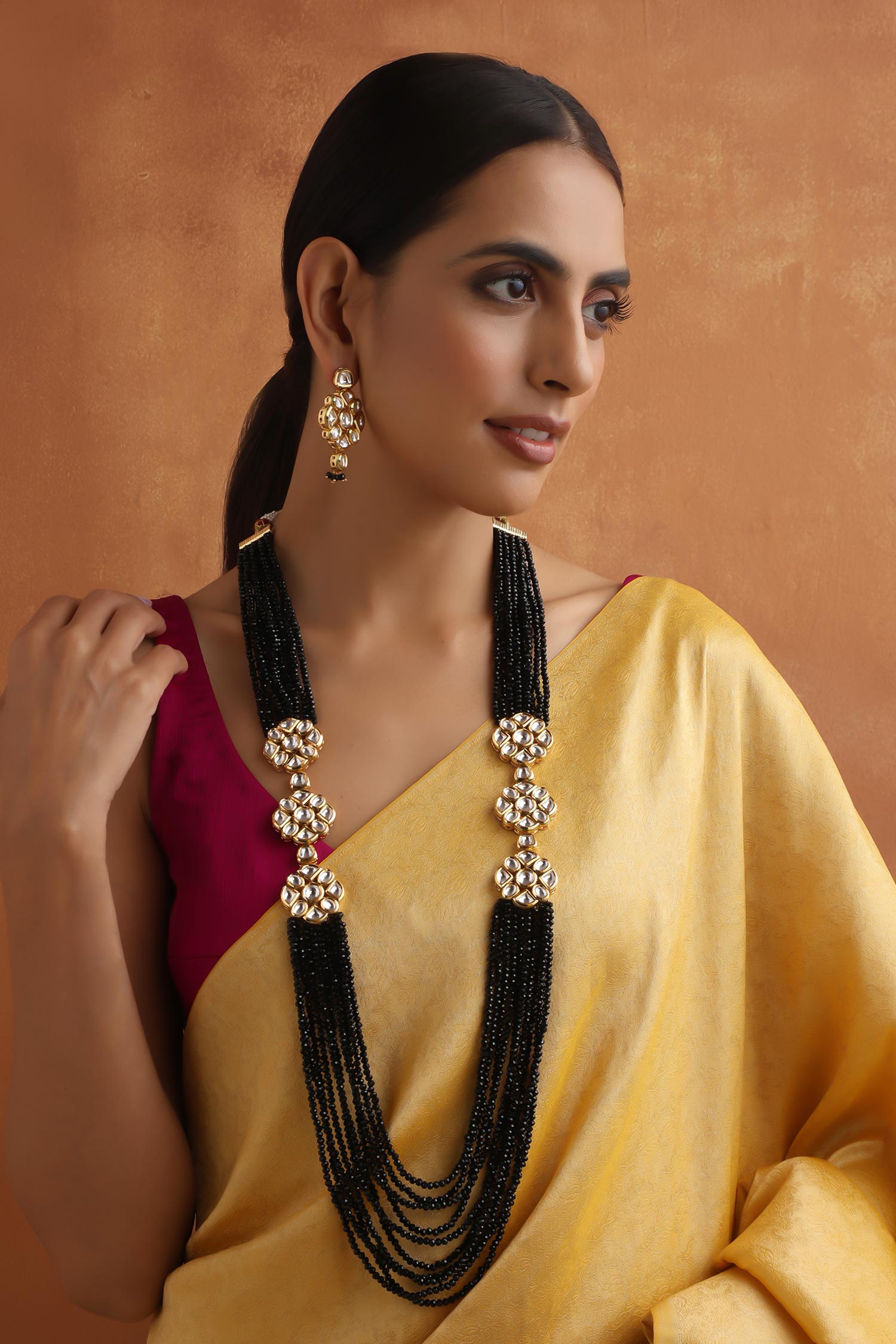 Beaded Layered Necklace Set 