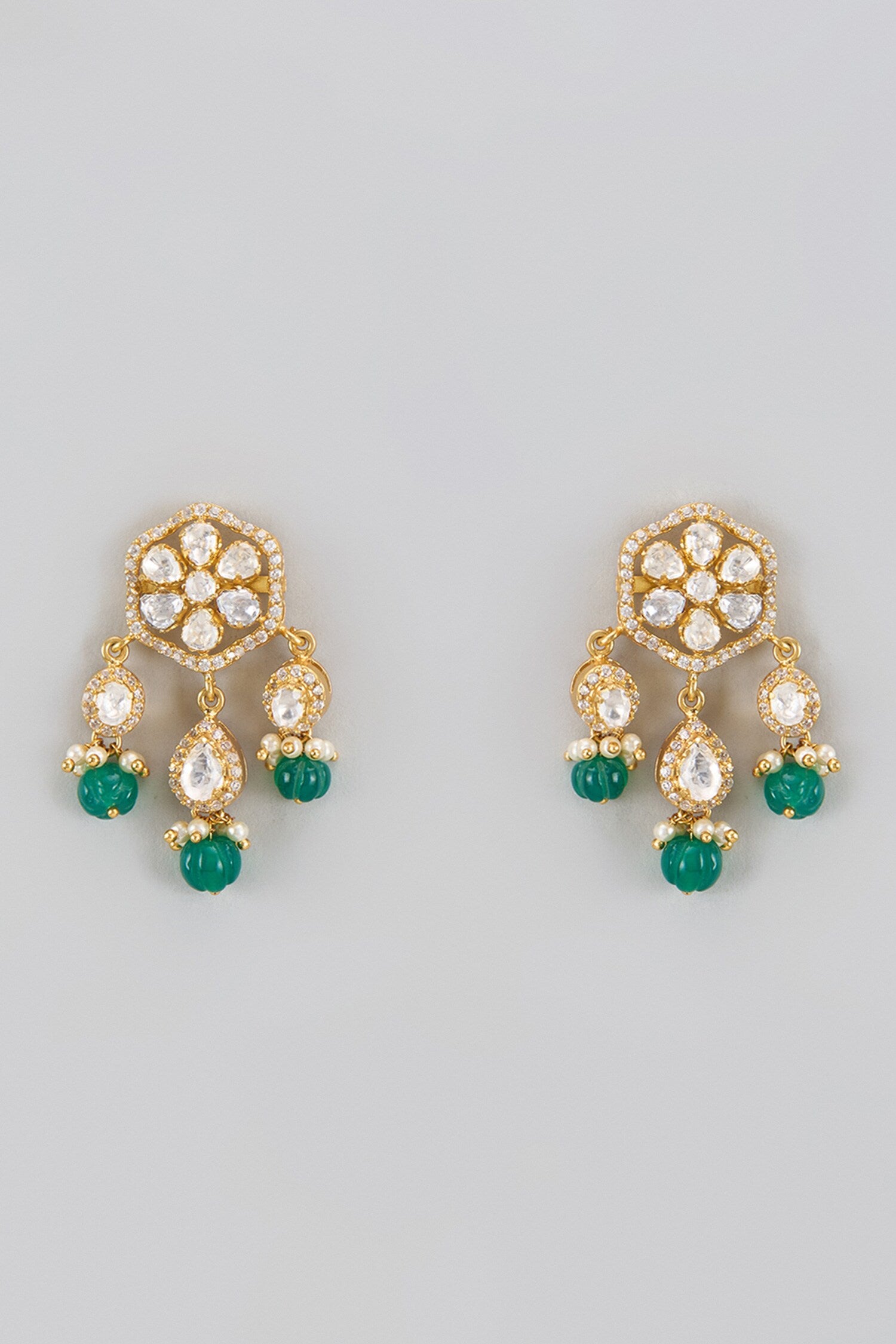 Floral Dew Drop Earrings 