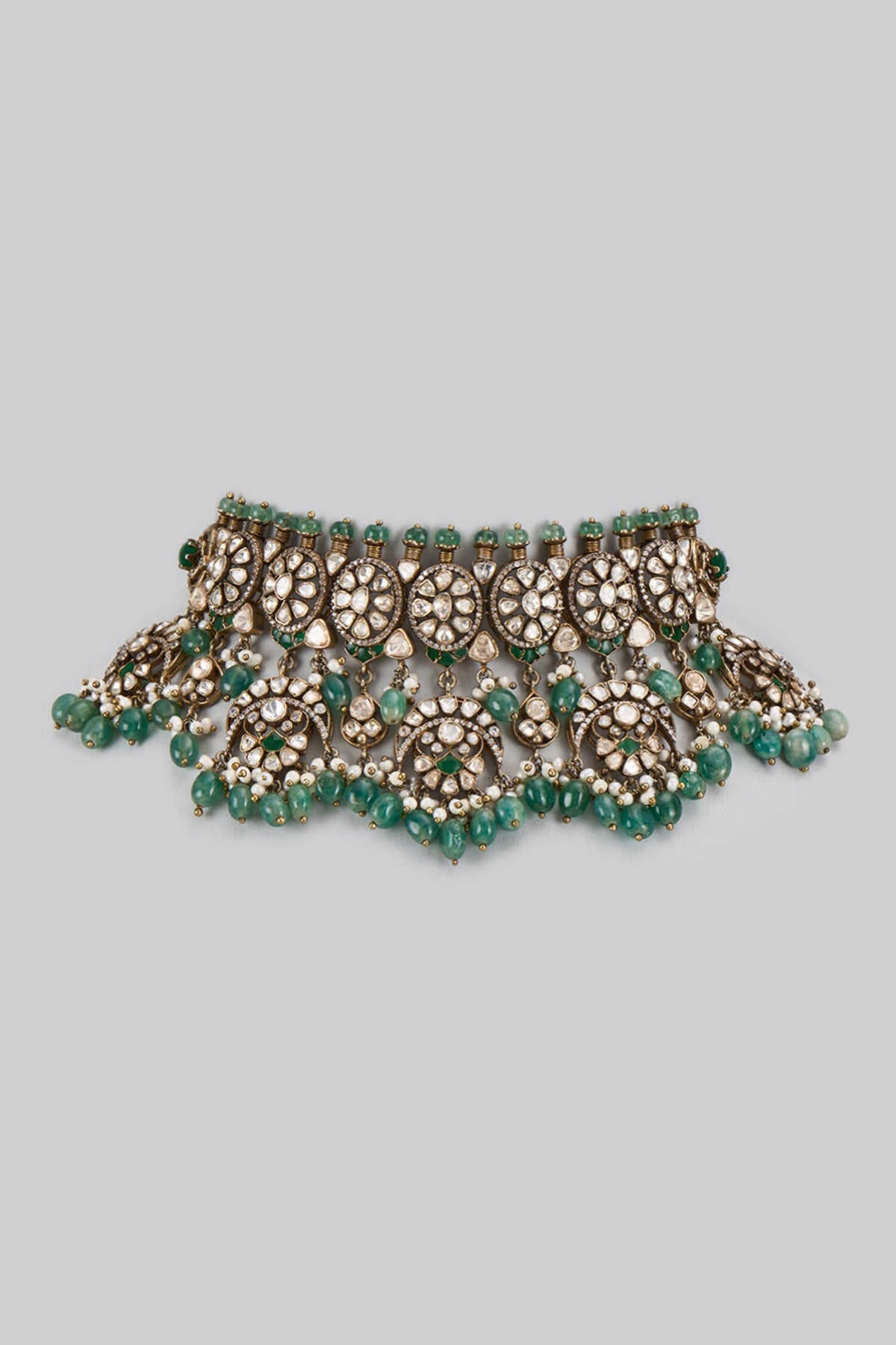 Bahar Moissanite Polki Embellished Choker 