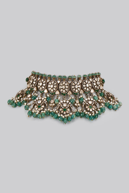 Bahar Moissanite Polki Embellished Choker 