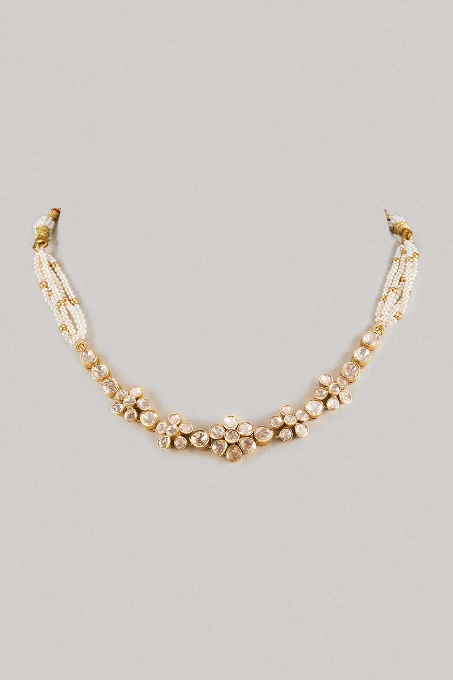 Moissanite Polki Embellished Choker 