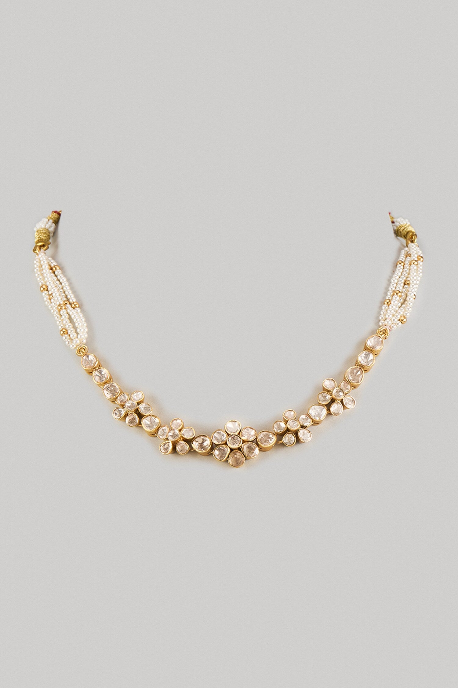 Moissanite Polki Embellished Choker 