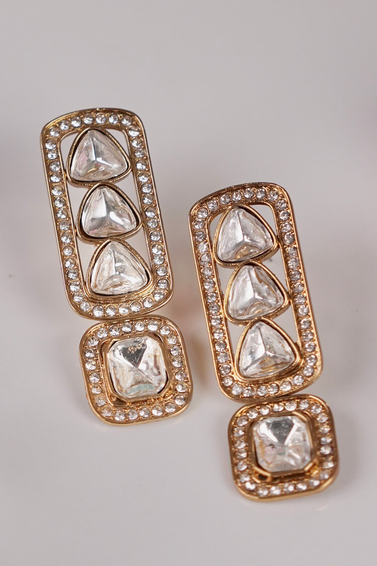 Anjana Polki Geometric Earrings 
