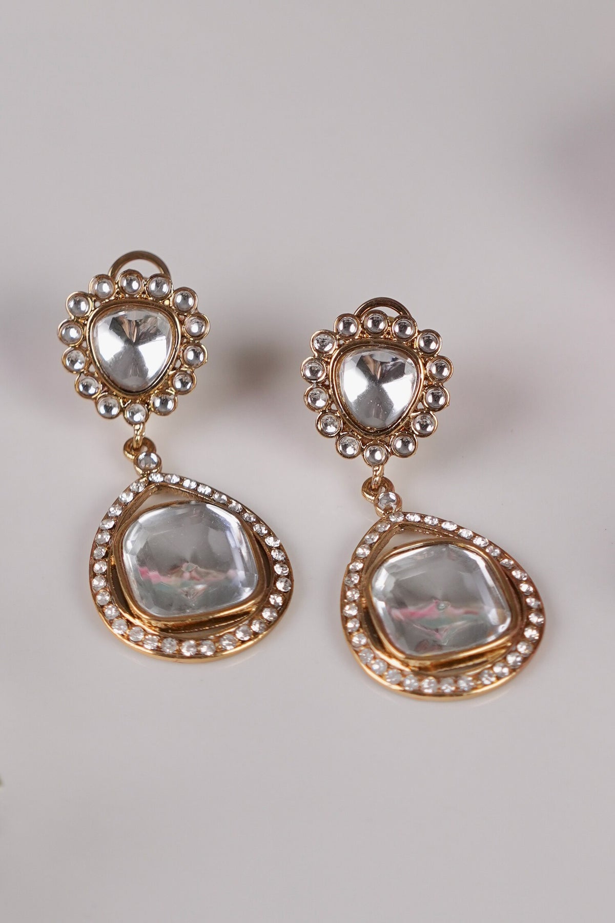 Ekanta Polki Embellished Earrings 
