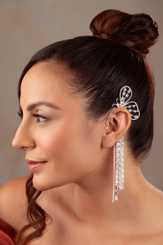 Jaqueline Butterfly Left Earcuff- Single Pc 