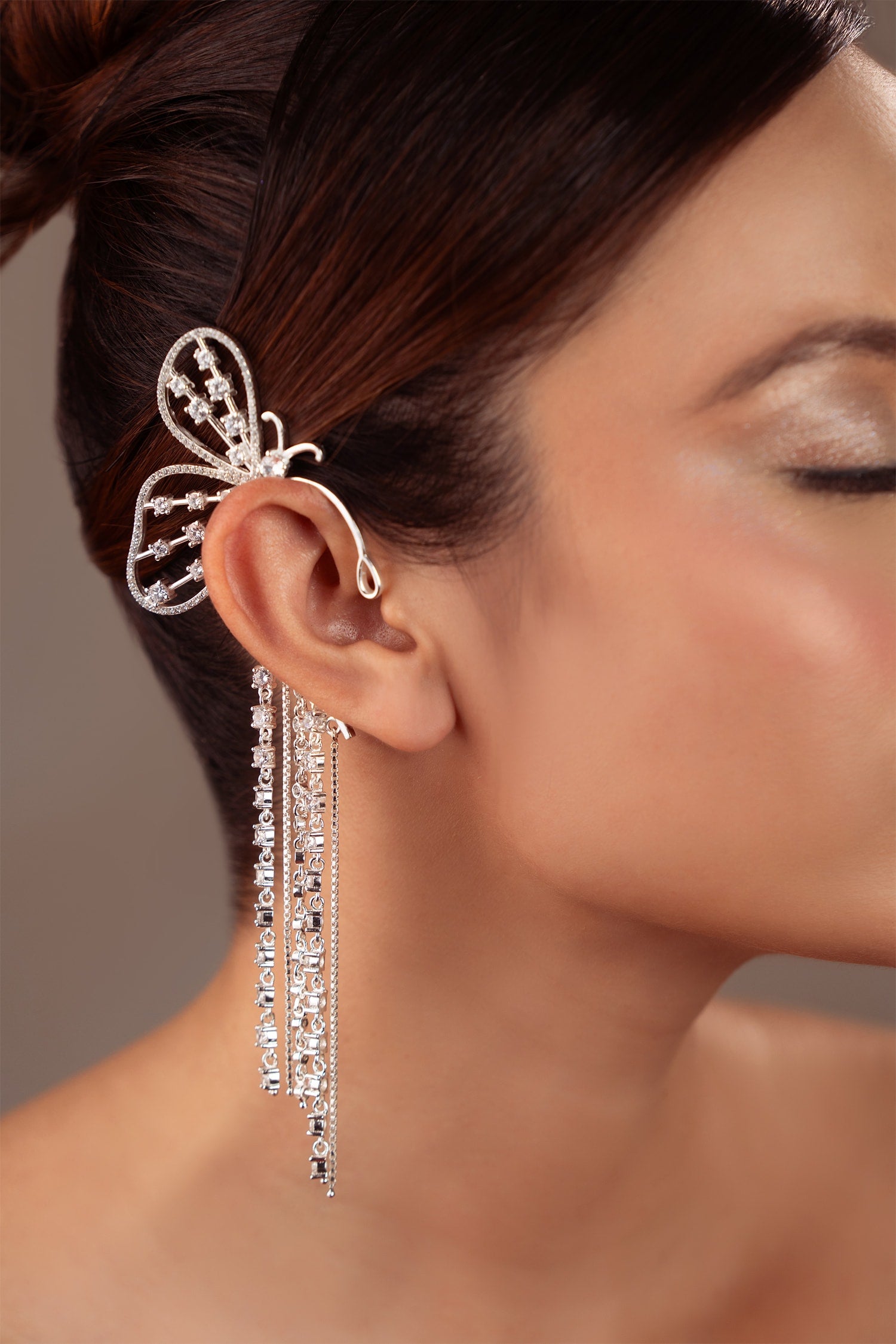 Jaqueline Butterfly Right Earcuff- Single Pc 