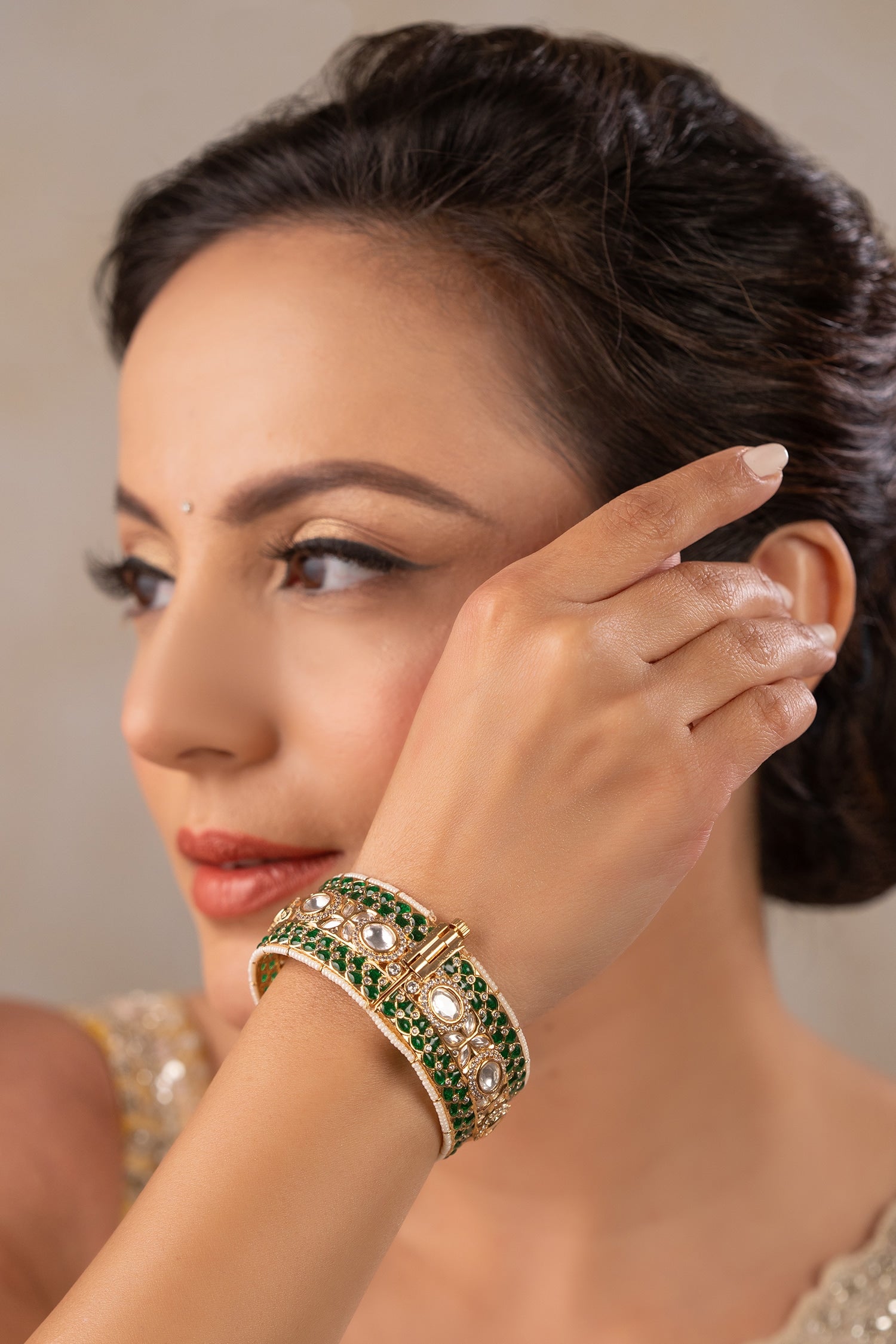 Sushmita Embellished Kada Bangle - Single Pc 