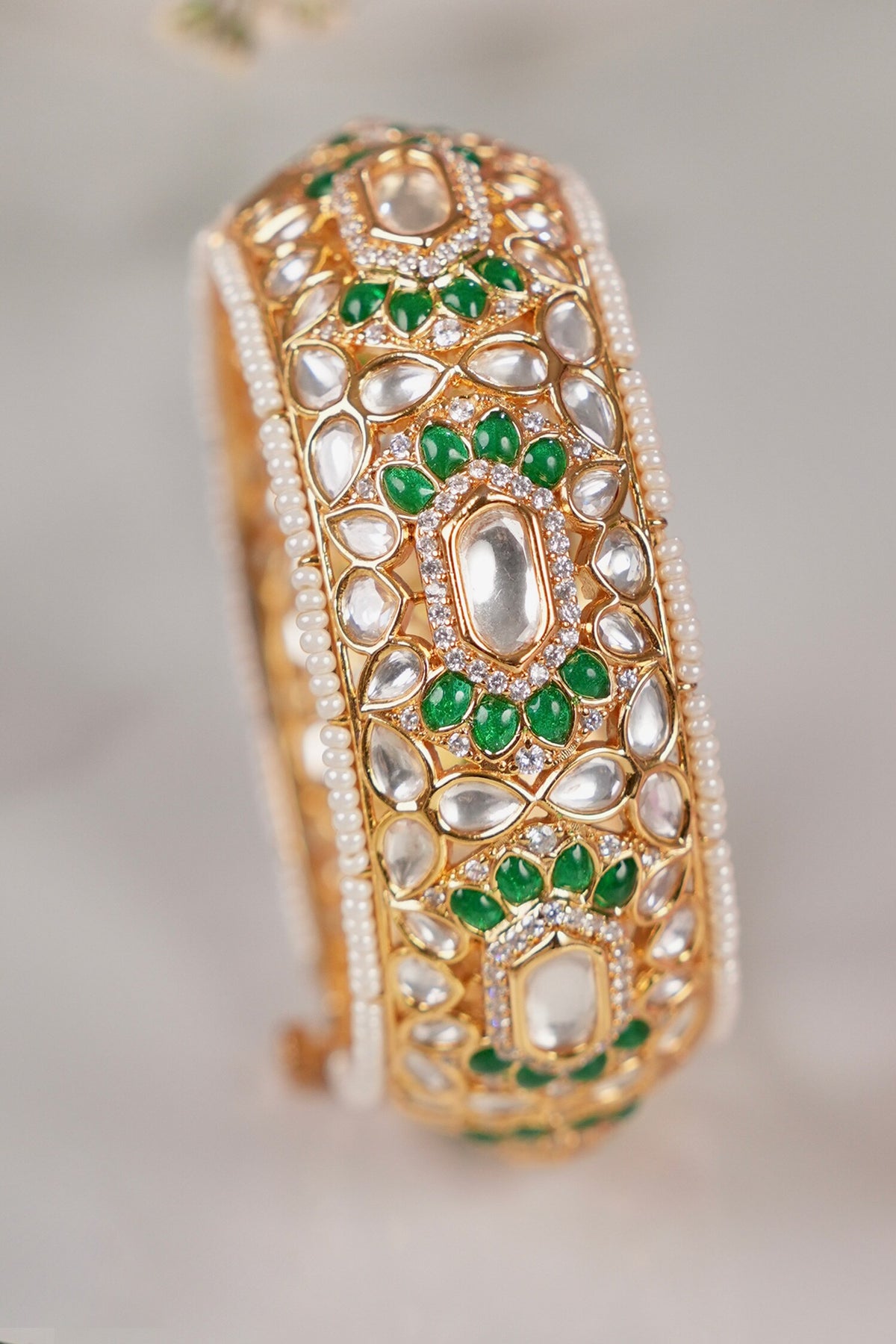 Tulsi Embellished Kada Bangle -Single Pc 