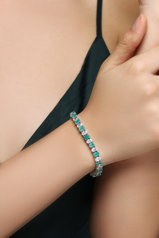 Eternal Grace Onyx Tennis Bracelet 