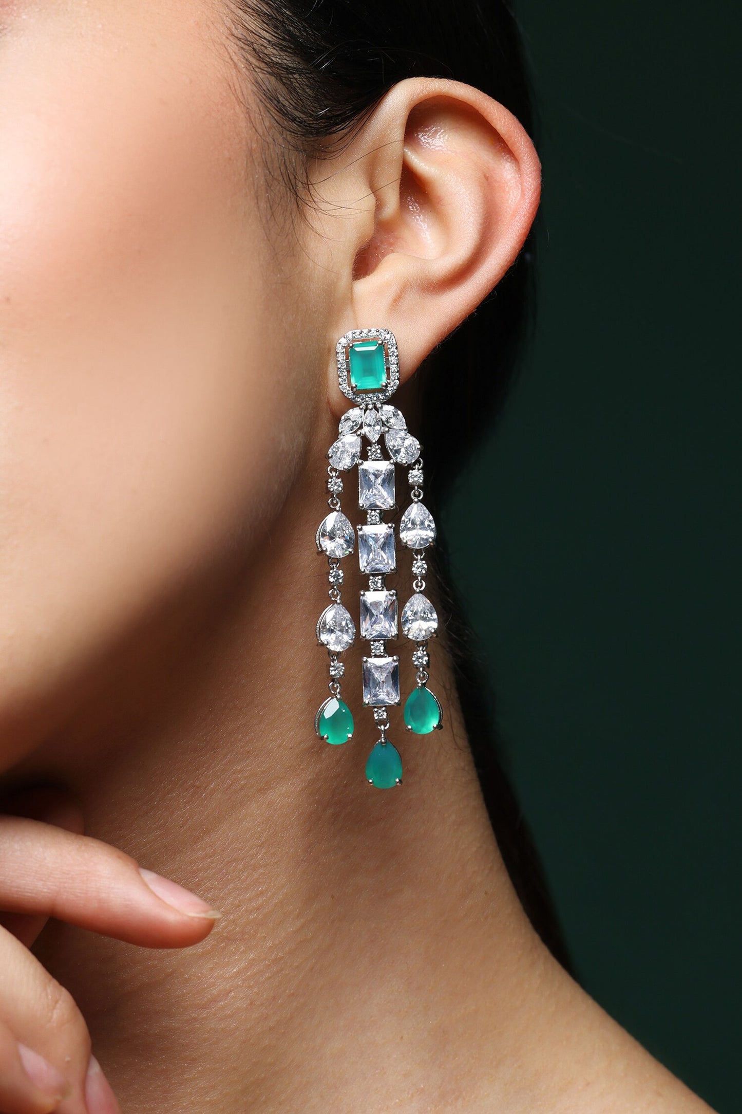 Twilight Radiant Stone Drop Earrings 
