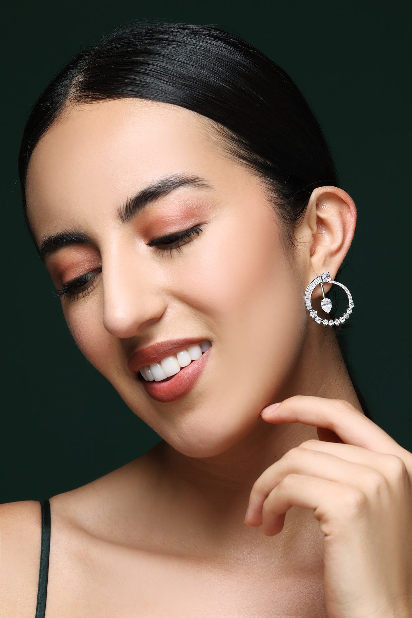 CZ Orbit Hoops 